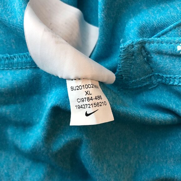 Nike Dri-Fit Mens Blue Vapor Printed Polo Shirt Size XL - Picture 5 of 5